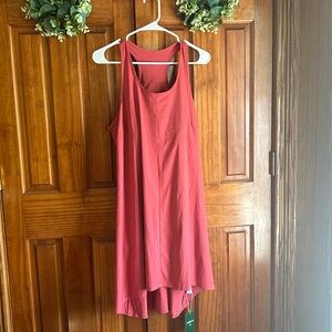 HALARA Coral High Low Dress